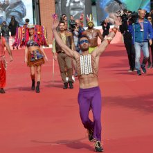 Roma 2015: L'arrivo degli acrobati sul red carpet di Pan - Viaggio sull'isola che non c'è