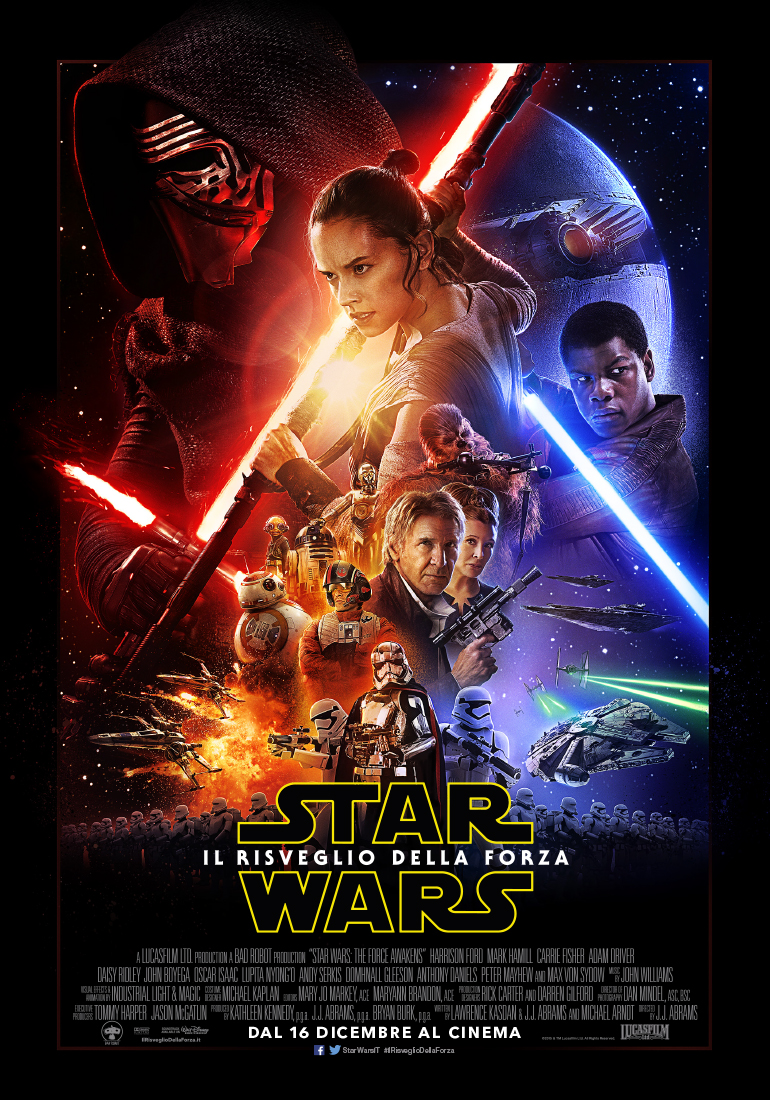 Star Wars: ep. VII - poster italiano de Il risveglio della Forza