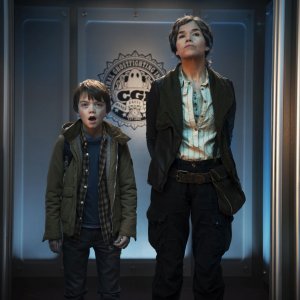 Ghosthunters - Gli acchiappafantasmi: Milo Parker e Anke Engelke in una scena del film