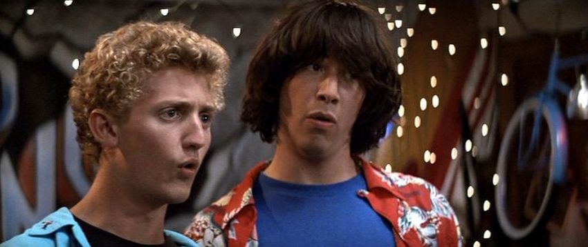 Keanu Reeves e Alex Winter in Billy and Ted excellent adventure