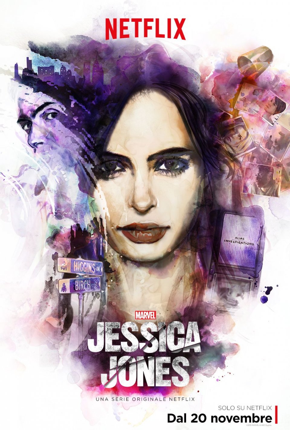 Jessica Jones: la locandina ufficiale di Netflix