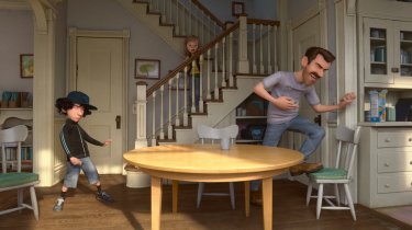 Riley's First Date: il padre di Riley e Jordan familiarizzano in una scena del corto Pixar