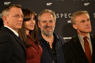 Daniel Craig, Monica Bellucci, Cristoph Walz e Sam Mendes al photocall di Spectre