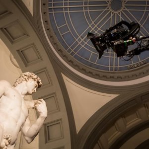 Firenze e gli Uffizi 3D/4K: un'immagine dal set del documentario