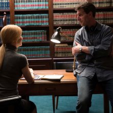 Il segreto dei suoi occhi: il regista Billy Ray con Nicole Kidman in un'immagine dal set