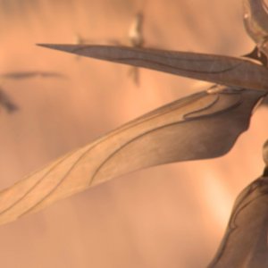 Garm Wars: L'ultimo druido, un'inquadratura aerea del film di Mamoru Oshii