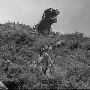 Un'immagine del film Godzilla del 1954