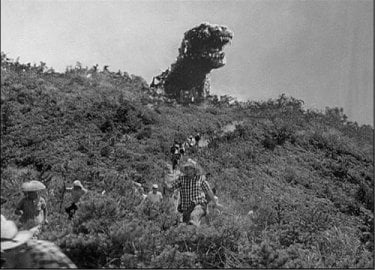 Un'immagine del film Godzilla del 1954