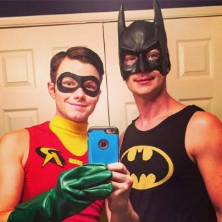 Chris Colfer e il fidanzato Will Sherrod, Halloween 2015