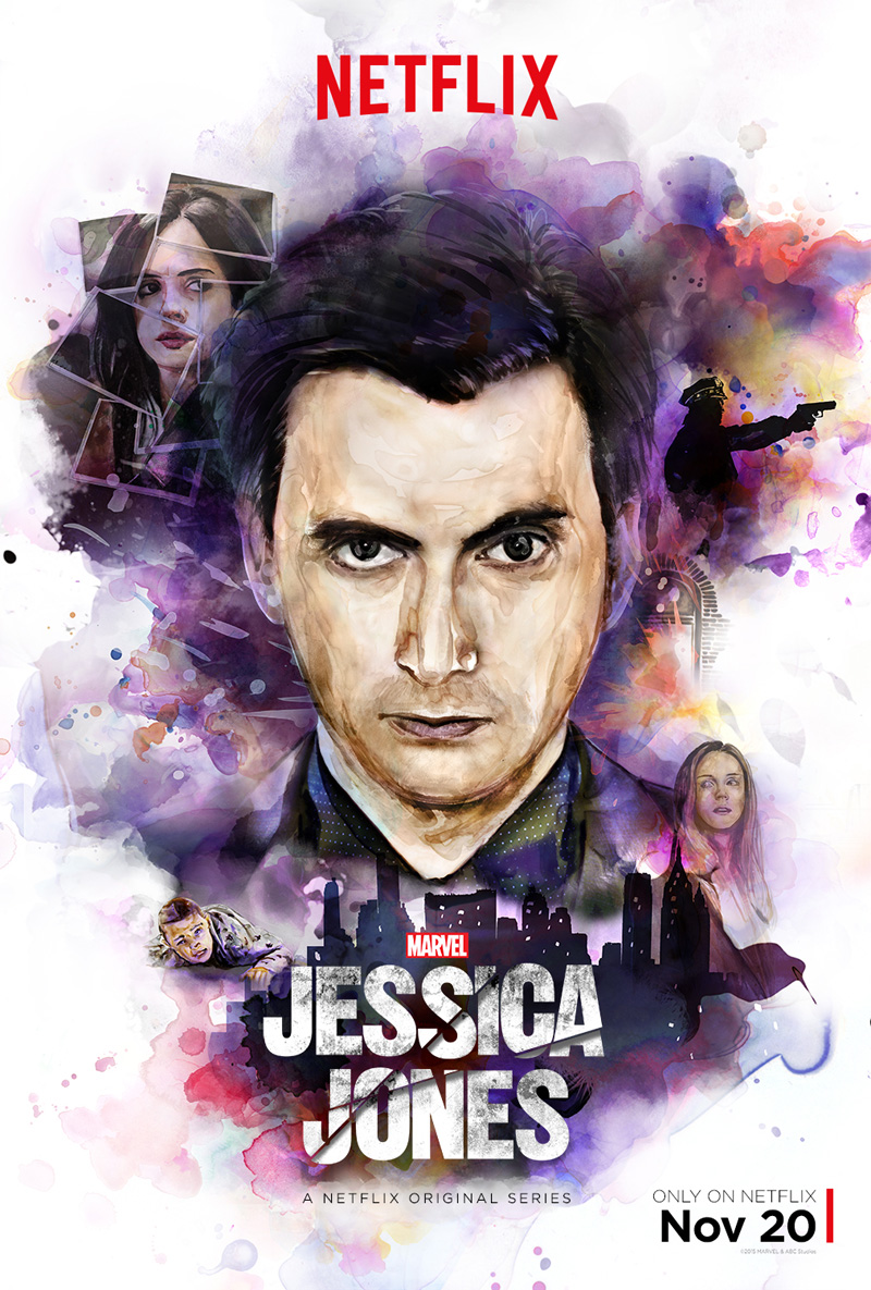 Jessica Jones: la locandina dedicata a David Tennant