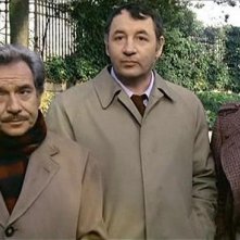 Amici miei: Ugo Tognazzi, Philippe Noiret e Duilio Del Prete in una scena del film