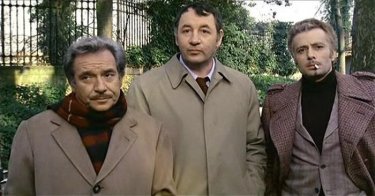 Amici miei: Ugo Tognazzi, Philippe Noiret e Duilio Del Prete in una scena del film