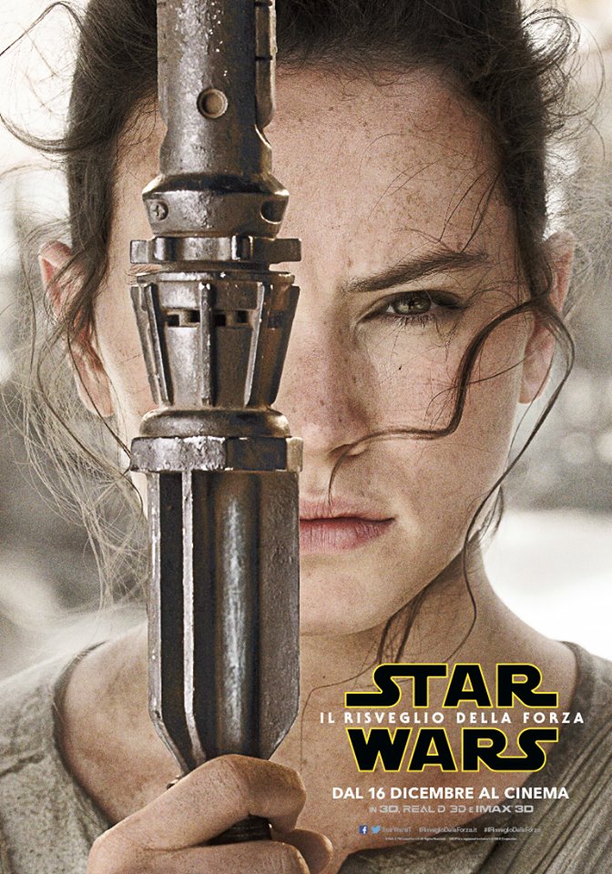 Star Wars: Il risveglio della forza, character poster di Daisy Ridley