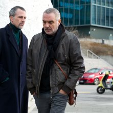 Uno per tutti: Fabrizio Ferracane, Giorgio Panariello e Thomas Trabacchi in una scena del film