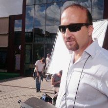 Daniele Poli al lavoro sul set