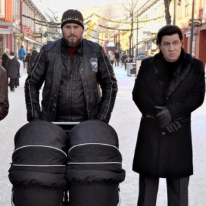 Lilyhammer:  Steven Van Zandt, Trond Fausa, Tommy Karlsen, Robert Skjærstad in una foto della terza stagione