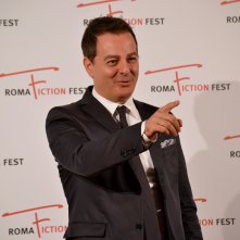 Roma Fiction Fest 2015: un immagine di Iginio Straffi sul red carpet a lui dedicato