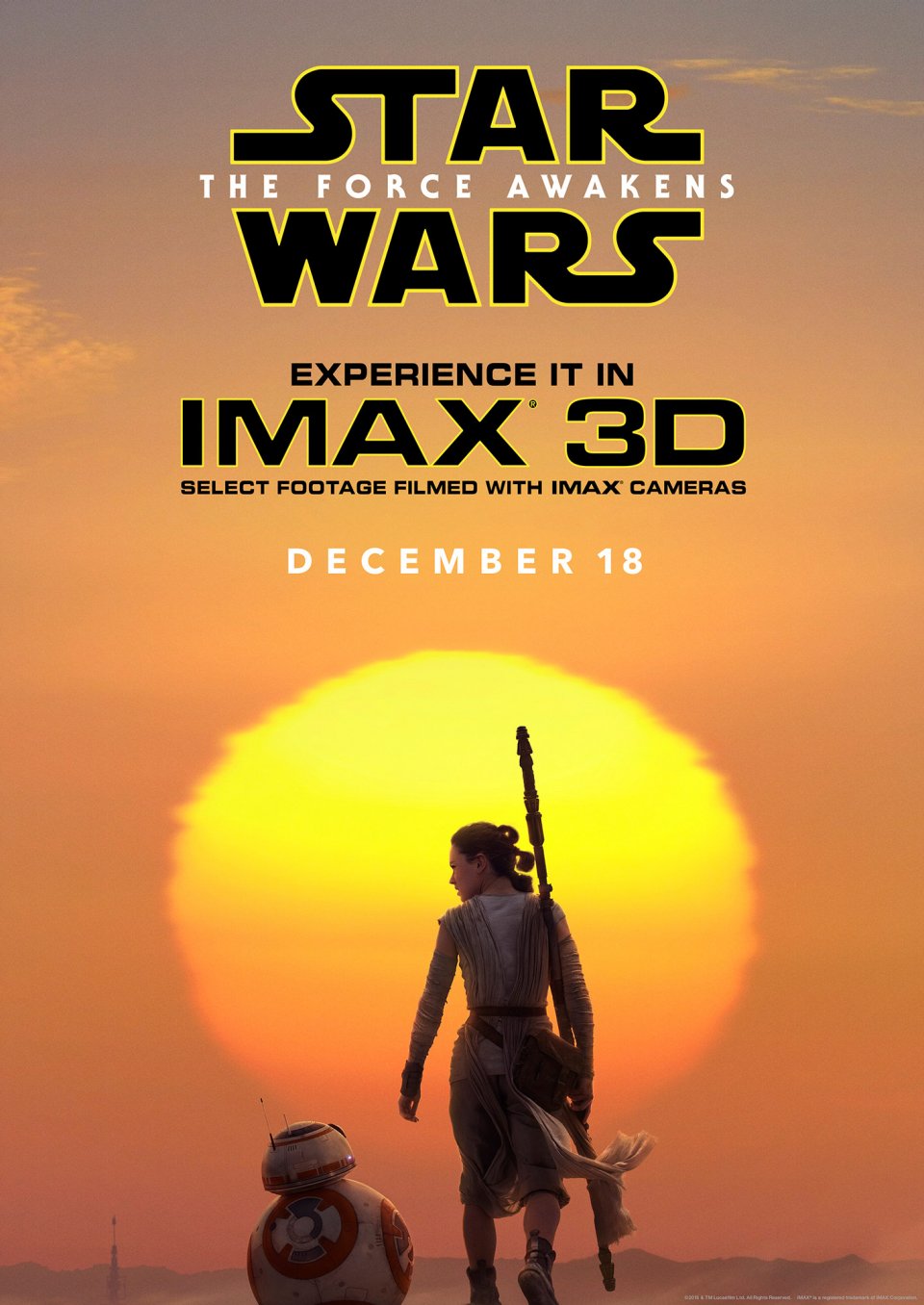 Star Wars: Il Risveglio della Forza - La locandina del film in versione IMAX 3D