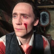 Crimson Peak - Tom Hiddleston sul set del film 