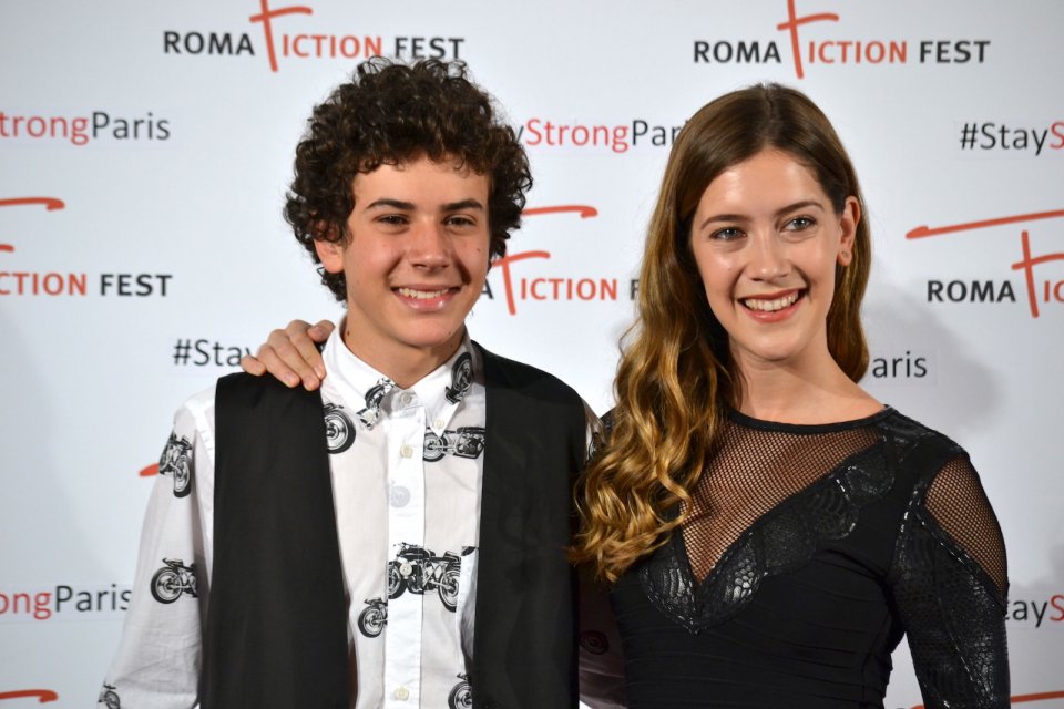 Roma Fiction Fest 2015: Clara Alonso e MIrko Trovato in uno scatto al photocall di 'Lontana da me'