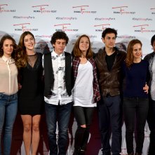 Roma Fiction Fest 2015: Claudio Di Biagio, Mirko Trovato, Clara Alonso, Tommaso Renzoni, Nicola Serra al photocall di 'Lontana da me'