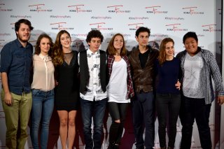 Roma Fiction Fest 2015: Claudio Di Biagio, Mirko Trovato, Clara Alonso, Tommaso Renzoni, Nicola Serra al photocall di "Lontana da me"