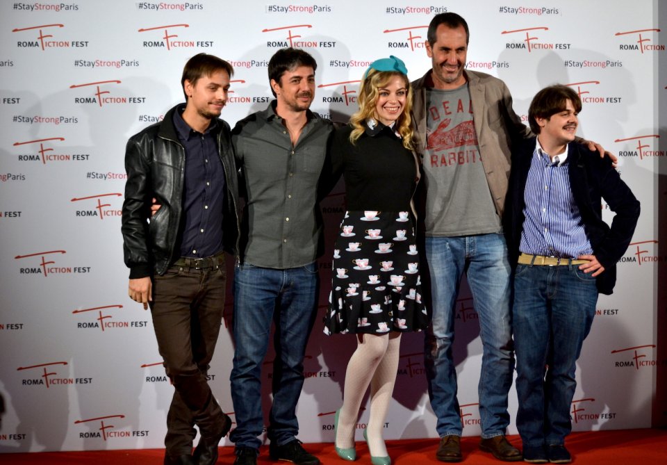 Roma Fiction Fest 2015: Daniele Grassetti,Paolo Calabresi, Francesco Russo, Luca Di Capua, Cristel Checca al photocall di 'Zio Gianni'