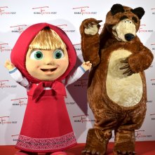 Roma Fiction Fest 2015: Masha e Orso posano sul red carpet