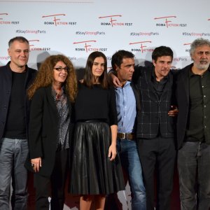 Roma Fiction Fest 2015: Lucio Pellegrini, Kasia Smutniak, Adriano Giannini, Antonio Folletto, Francesco Piccolo, Domenico Diele, Melania Mazzucco al photocall di Limbo