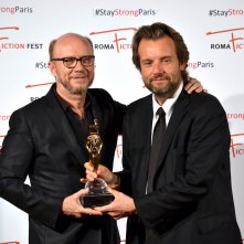 Roma Fiction Fest 2015: Paul Haggis mentre ritira l'excellence award