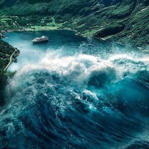 The Wave: lo tsunami in azione in una scena del film