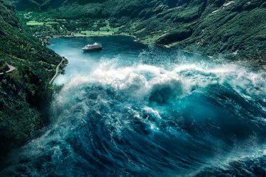 The Wave: lo tsunami in azione in una scena del film