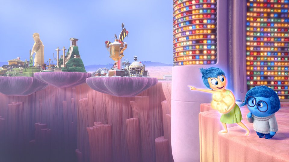 Una scena di Inside Out della Pixar