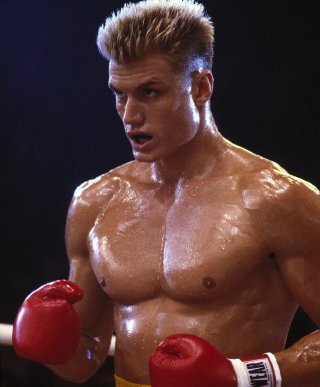 Rocky IV: Dolph Lundgren in una scena