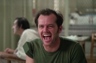 Qualcuno volo sul nido del cuculo: Nicholson in una scena del film