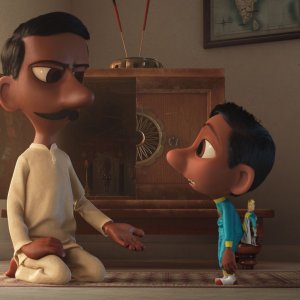 Il super team di Sanjay: un momento del corto animato