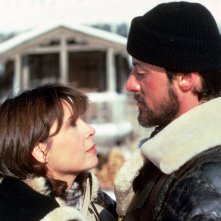 Rocky IV: Talia Shire e Sylvester Stallone in una scena