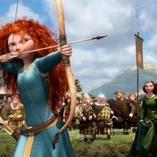Ecco Merida l'eroina di Brave, nuovo atteso lungometraggio Pixar, in azione col suo arco