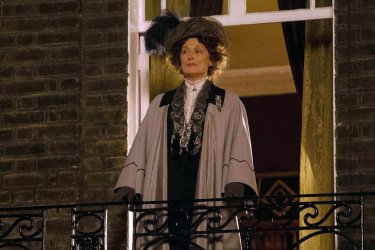 Suffragette: Meryl Streep prima del discorso tenuto alle militanti