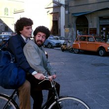 Massimo Troisi con Lello Arena in Ricomincio da tre