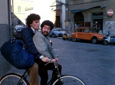 Massimo Troisi con Lello Arena in Ricomincio da tre