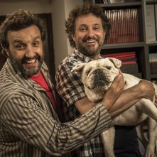 Il professor Cenerentolo: Flavio Insinna e Leonardo Pieraccioni in un'immagine promozionale del film