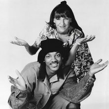 Mayim Bialik e Will Smith in una foto del crossover tra Blossom e Willy, il principe di Bel Air