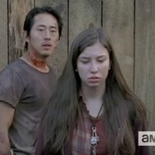 The Walking Dead: Steven Yeun e Katelyn Nacon in L'inizio e la fine