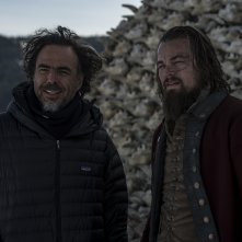Revenant - Redivivo: Alejandro Gonzalez Iñárritu sul set insieme all'attore Leonardo DiCaprio