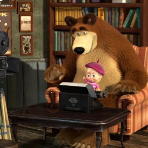 Masha e Orso: amici per sempre, un'immagine tratta dalla serie animata russa