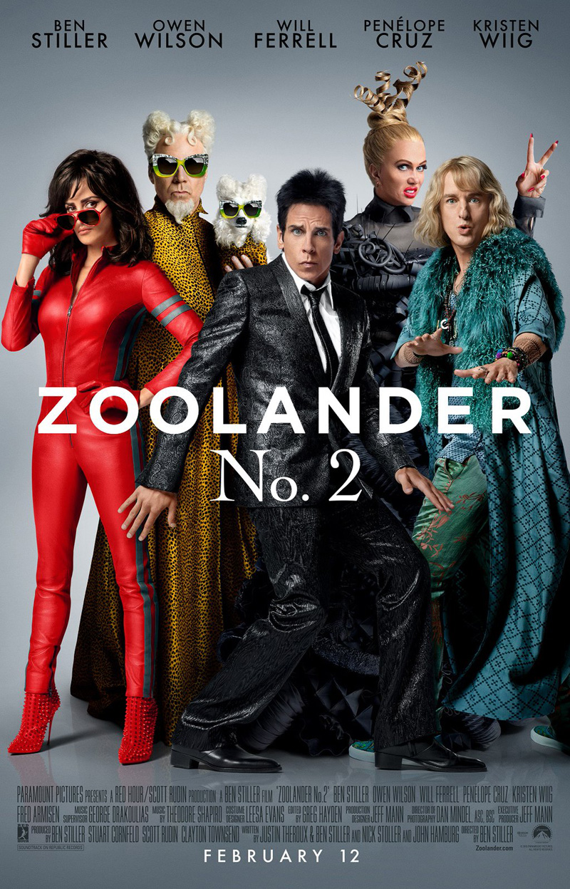 Zoolander 2: il nuovo poster del sequel della divertente commedia