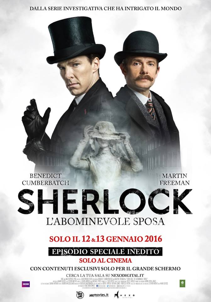 Sherlock: il poster italiano per l'episodio speciale di Natale, L'abominevole sposa.