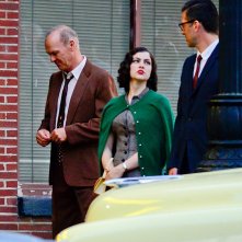 Michael Keaton sul set di The Founder