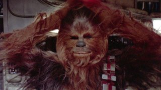 Guerre stellari: Chewbecca in una scena del film